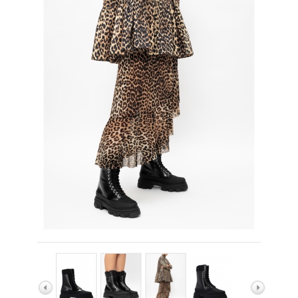 Ganni lace up Boots